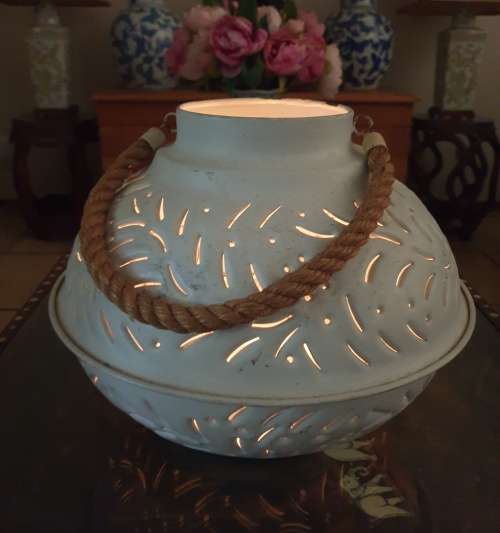 Metal (enamel Like) Candle Holder