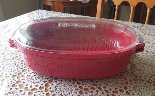 KitchenAid Universal Microwave Red Steamer 3 piece (Purchased in the USA)