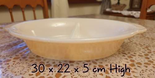 Vintage Fire King Divided dish
