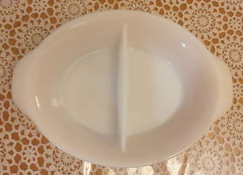 Vintage Fire King Divided dish
