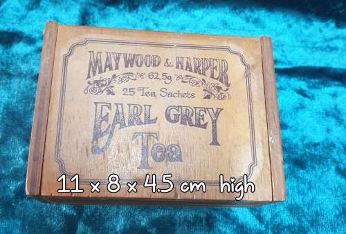 Wooden Earl Grey Tea Box