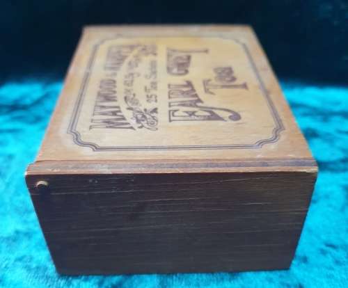 Wooden Earl Grey Tea Box