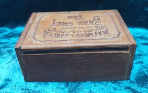Wooden Earl Grey Tea Box