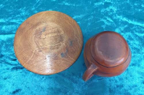 Handmade Cup and Saucer (wooden)