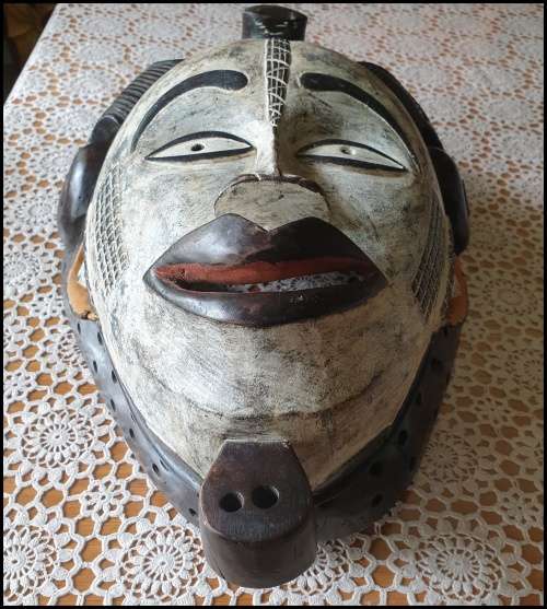 Huge Two Wooden Masks    ..... ABSOLUTE BARGAIN !!!
