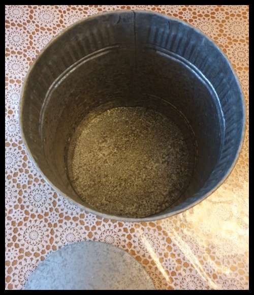 Vintage galvanised  Metal Storage Container