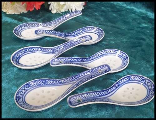 6 Oriental Spoons   (set 2)