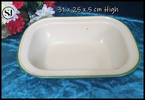 Vintage Enamel Oven Bowl