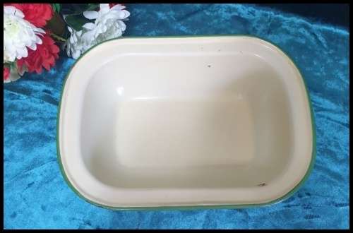 Vintage Enamel Oven Bowl