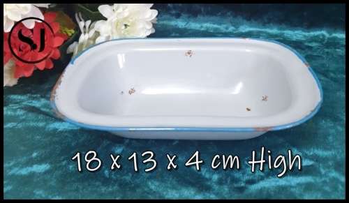Vintage Enamel Oven Bowl