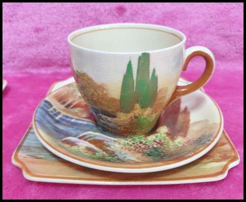 4 ROYAL DOULTON ` WOODLEY DALE` TEA TRIO SETS