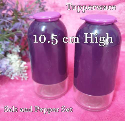 Tupperware Salt and Pepper Set (Purple and Pink)