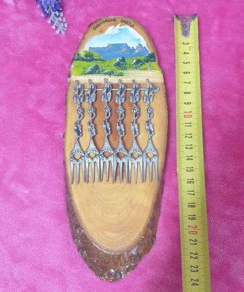 Pewter Forks on Stand