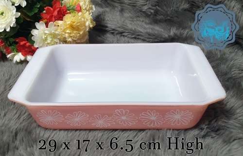 Pyrex Pink Daisy  Dish  (1950s)