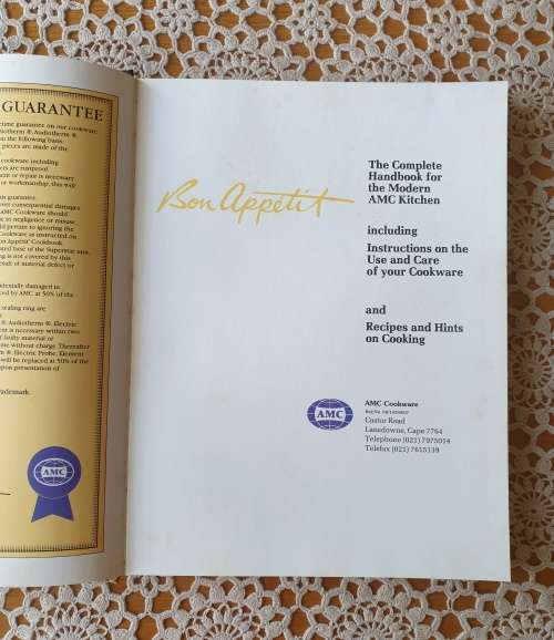 AMC COOKBOOK FOR YOUR COLLECTION (LOT 22)