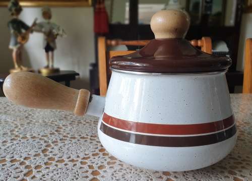 Vintage Enamel Pot