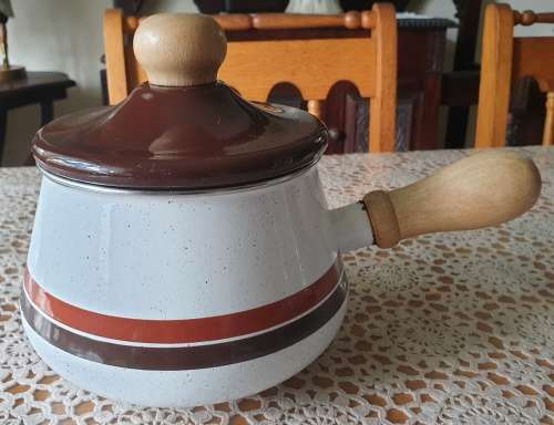 Vintage Enamel Pot