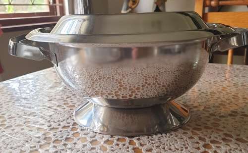 Large Stainless Steel Soup Tureen