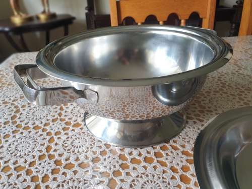 Large Stainless Steel Soup Tureen