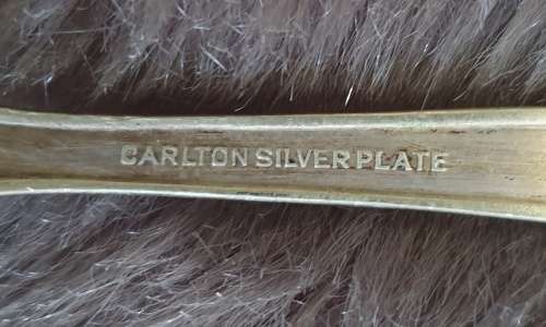 Carlton Silver Plate Marie Spoon, 1930`s Spoon