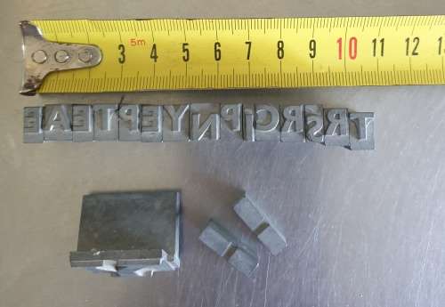 Typographic Printing Letters