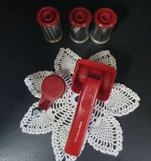 KitchenAid Empire Red Rotary Cheese Grater Interchangeable Barrels