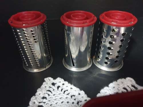 KitchenAid Empire Red Rotary Cheese Grater Interchangeable Barrels
