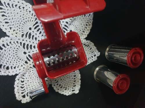 KitchenAid Empire Red Rotary Cheese Grater Interchangeable Barrels