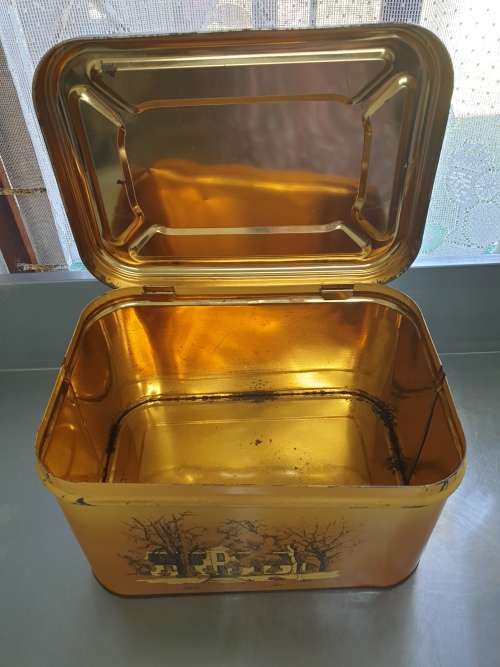 Vintage Large Biscuit Tin