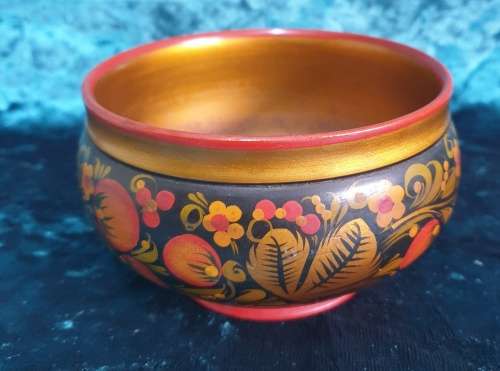 Khokhloma Bowl  for Your Collection Made in the USSR