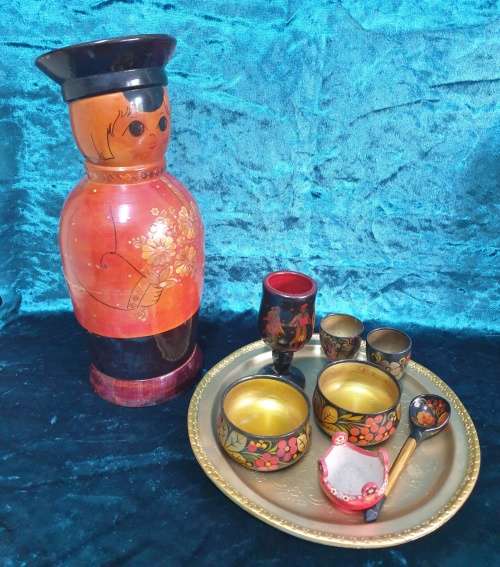 Vintage Khokhloma Items  for Your Collection Made in the USSR
