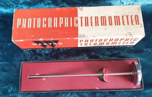 Vintage WESTON Photographic Thermometer - Original Packaging