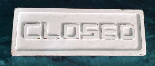 Wooden Vintage Open Closed Sign