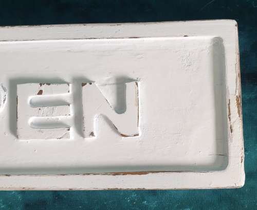 Wooden Vintage Open Closed Sign