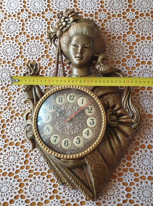 Retro Geisha Clock (perfect working order)