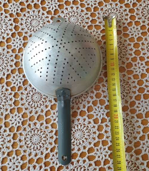 From Granny`s Kitchen.....Very Special And Beautiful Vintage Metal Food Strainer