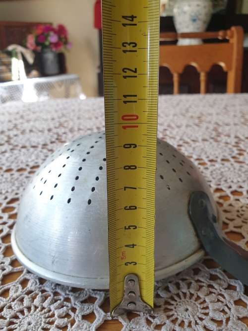 From Granny`s Kitchen.....Very Special And Beautiful Vintage Metal Food Strainer