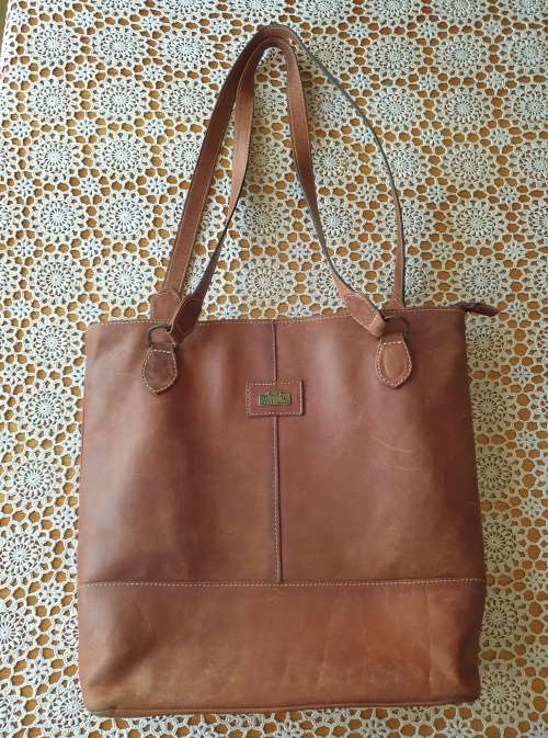 Genuine Leather Hand bag (Tabacco color)