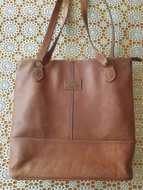 Genuine Leather Hand bag (Tabacco color)