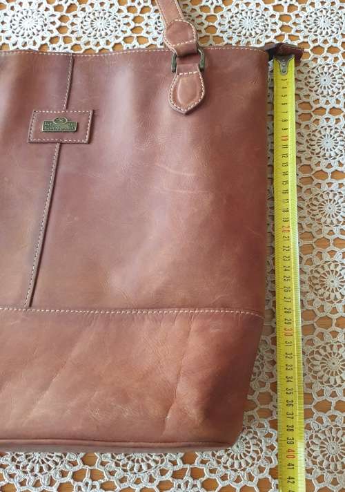 Genuine Leather Hand bag (Tabacco color)