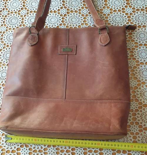 Genuine Leather Hand bag (Tabacco color)
