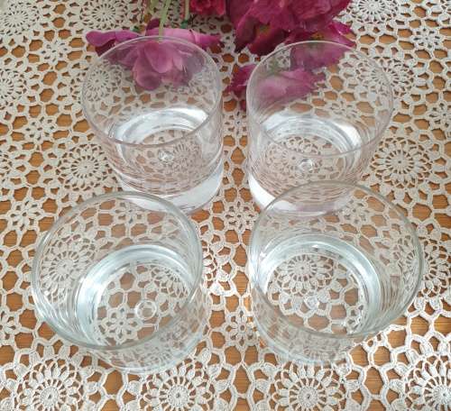 4 Heavy Whiskey Tumblers