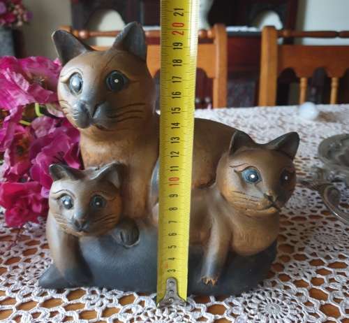 Wooden Cat Ornament