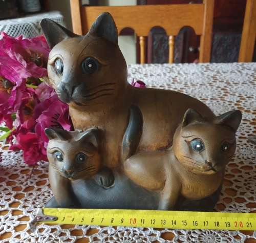 Wooden Cat Ornament