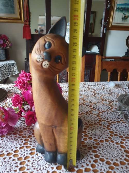 Wooden Cat Ornament