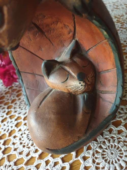 Wooden Cat Ornament