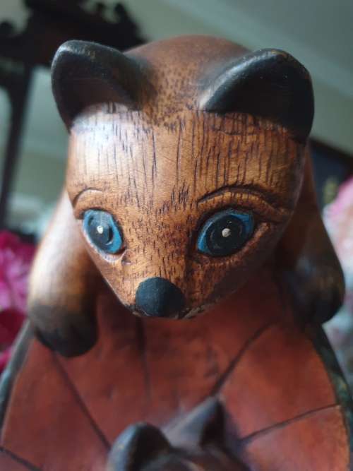 Wooden Cat Ornament