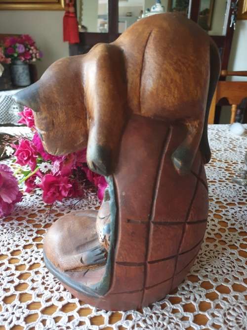 Wooden Cat Ornament