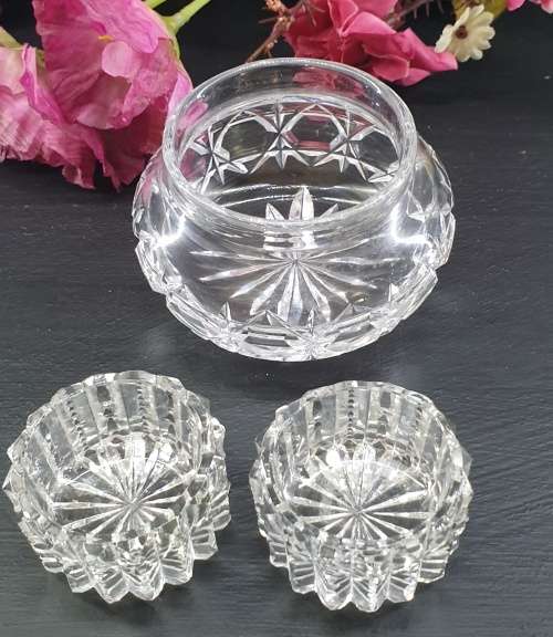 3 Crystal  Candle Holders Items Just for You