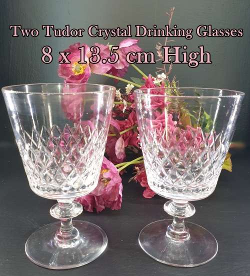 Two Crystal Drinking Glasses for Your Collection